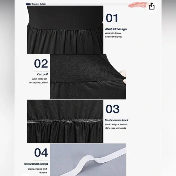 Women Short Sleeve Loose Plain Casual Long Maxi Dresses with Pockets - Picture 3 of 5